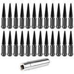 24 Pcs Black 14X1.5 Spike Lug Nuts Key For Chevrolet Silverado 1500 & Suburban New. Price: $50.94.
