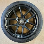 19X8.5 Ace Alloy Wheels AFF02 Black Bridgestone Blizzak 255/40R19 Radial Snows Used. Price: $500.00.