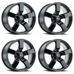 Set 4 20" Voxx Replica Lghtn Gloss Black Wheels 20X9 5X135 8MM Rims New. Price: $1424.00.
