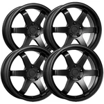 (set Of 4) Katana Racing KR08 17X7.5 5X4.5" +40MM Matte Black Wheels Rims New. Price: $840.00.