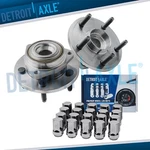 Front Wheel Hub Bearings W/ 20PC Lug Nuts For 2005-2009 2010 Dodge Dakota Raider New. Price: $160.11.
