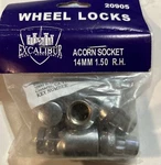 (qty 4) Excalibur 20905 Acorn Socket - Long 14MM 1.50 R.h Wheel Locks New Sealed. Price: $10.00.