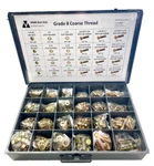 1,250 Pcs Grade 8 Coarse Thread Nut Bolt & Washer Assortment Kit W/ Metal Drawer New. Price: $175.00.