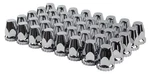 Jiuxi Abs Chrome Plastic 33MM Thread-on Standard Lug Nut Covers For Semi Trucks New. Price: $76.13.
