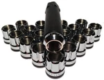 Coyote - 20 Chrome 12X1. 25 Open End 6 Spline Tuner Lug Nuts W/adapter Key New. Price: $21.98.