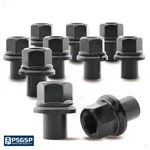 10X 28MM Sleeve Wheel Lug Nuts M22X1.5 Thread 33MM Hex Skirt Flange For Semis New. Price: $105.00.