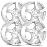 (set Of 4) Touren TR9 17X7 5X5" +42MM Silver Wheels Rims 17" Inch New. Price: $645.96.