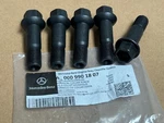 Set Of Mercedes-benz Genuine Black Wheel Lug Bolt (14 X 19 1.5 Mm) Germany New. Price: $32.99.