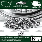 120 X Chrome Wheel Rivets Nuts Rim Lip Replacement Alloys Bbs Work Style New. Price: $89.99.