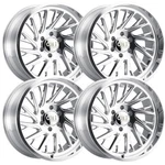(SET-4) Cali Off-road Purge 24X14 8X165.1 -76MM Polished Wheels Rims Inch New. Price: $3033.86.
