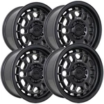 (set Of 4) Reika R35V Rambler Van 17X8 6X130 +35MM Satin Black Wheels Rims New. Price: $1200.00.
