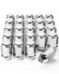 Orion Motor Tech 24-PIECE Lug Nuts Chrome With Hex 1/2-20, Silver New. Price: $28.88.