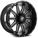 20X9 Off-road XF-219 Gloss Black & Milled Wheel 6X135/6X5.5 (0MM) New. Price: $431.70.