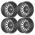 (SET-4) Vortek VRT-607 17X9 6X135/6X139.7 12MM Matte Black Wheels Rims Inch New. Price: $1188.12.