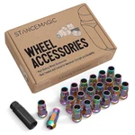 Stancemagic 20PCS Neochrome 12X1.5 Extended Tuner Lug Nuts - Open End, Cone Seat New. Price: $68.51.