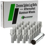 Chrome Lug Bolts 1997-2004 Mercedes-benz Slk-class Aftermarket Wheels New. Price: $71.00.