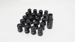 Wheel Mate Muteki HR38 Open End Lug Nuts 12X1.25 Titanium Chrome With Blue Ring New. Price: $177.99.