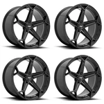 Set Niche N258 Arrow 20X10.5 5X4.5 Gloss Black Wheels 20" 40MM Rims New. Price: $864.00.