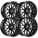(set Of 4) Tis 566BM 22X10 6X5.5" -19MM Black/milled Wheels Rims 22" Inch New. Price: $2312.00.