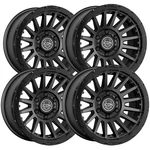 (set Of 4) Icon Alloys Recon Pro 17X8.5 6X5.5" +0MM Satin Black Wheels Rims New. Price: $1543.24.