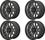 Set Kmc KM544 Mesa 18X9 6X5.5 Satin Black With Gray Tint Wheels 18" 18MM Rims New. Price: $1680.00.
