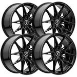 (set Of 4) Kraze KR196 Evolve 20X9 5X4.5" +35MM Gloss Black Wheels Rims 20" Inch New. Price: $1383.96.
