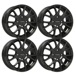 (SET-4) Vision 18 Hellion 14X5.5 4X100 38MM Gloss Black Wheels Rims Inch New. Price: $448.35.