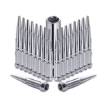 32PC M14X1.5 Spike Lug Nut Chrome Spline Turner With Cone Seat For Truck, New. Price: $75.00.