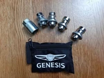 Genuine Genesis Wheel Locks Set - B1F44AU001 Used. Price: $34.99.