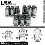 20PC M14X1.5 Chrom 3/4"HEX Bulge Acorn Lug Nut Fit Honda Acura Jeep Lincoln More New. Price: $27.49.