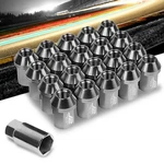 J2 Aluminum Silver Close End Acorn M12 X 1.50 25MM OD/35MM Height Lug Nuts New. Price: $49.99.