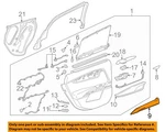 Gm Oem 13-19 Xts Rear Door Interior Trim-trim Cover 20992839 New. Price: $95.79.