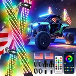 Whip Lights, 2PCS 3FT Fat For Side By With Wireless Remote A... New. Price: $208.03.