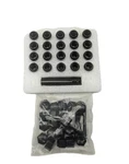 Chnewauto M12X1.25 Black 6 Spline Anti-theft Lug Nuts Set Of 20 Acorn Wheel. Price: $17.99.