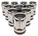 Coyote - 10 Chrome Acorn Bulge Wheel Closed End 1/2X20 New. Price: $17.99.