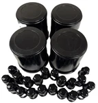 Black 4-PACK Trailer Wheel And Cap Sets Hub Cover 20 Lugs 3.19 Inch Center New. Price: $65.63.