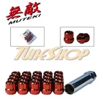 Muteki Open End Spline Tuner Lock Lug Nuts 12X1.5 Acorn Wheel Rim Red New. Price: $57.95.