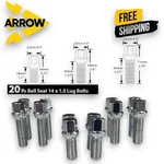 20X Chrome M14X1.5 Ball Seat Lug Bolt 28/40/45MM Shank Fit: Mercedes Stock Wheel New. Price: $29.99.