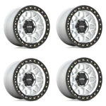 Set Kmc KM549 Grs 17X8.5 8X6.5 Machined Satin Black Lip 17" 0MM Truck Wheels New. Price: $1480.00.