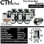 20 Chrome Cadillac Atsv CT5 CT6 Cts XT4 Xts Oem Factory Lug Nut 14X1.5 Xtra Tall New. Price: $31.89.