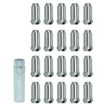 Gorilla Lug Nut Kit Duplex Small Diameter Chrome Mustang 15-26 New. Price: $43.99.