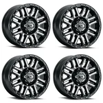 Set 16" Vision 348 Nexus Gloss Black Machined Face 16X8 Wheels 8X6.5 (8X165.1) New. Price: $822.32.