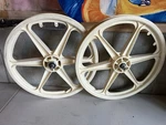 Vintage Skyway O.e. Old School Bmx Mag Tuff Wheels - Set 20 White 6 Spoke Usa. Price: $149.99.