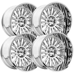 (SET-4) Cali Off-road 9116 Vertex 24X14 6X5.5" -76MM Chrome Wheels Rims 24" Inch New. Price: $3799.96.