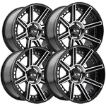 (set Of 4) Ion 149 20X10 8X170 -24MM Black/machined Wheels Rims 20" Inch New. Price: $1035.96.