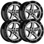 (set Of 4) Reika R20 Teton 17X8 5X4.5" +38MM Black/machined Wheels Rims 17" Inch New. Price: $764.96.