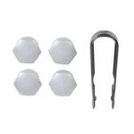 Genuine Volvo 2017-2023 V90 Plastic Caps For Locking Wheel Bolts Silver 31664349 New. Price: $17.40.
