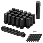 Acorn M14X1.5 Black Lug Nuts - 2" Tall, Set Of 24 Pcs, Socket Keys, 14MMX1.5 New. Price: $36.32.