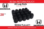 Genuine Honda Civic Accord Cr-v Black Wheel Lug Nuts 90304-TLA-A11 X 20 New. Price: $31.95.