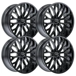 (SET-4) Tis 565B 24X10 6X139.7 -24MM Gloss Black Wheels Rims Inch New. Price: $2169.20.